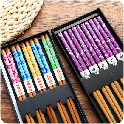 5 Pair Various Styles Japanese Chopsticks