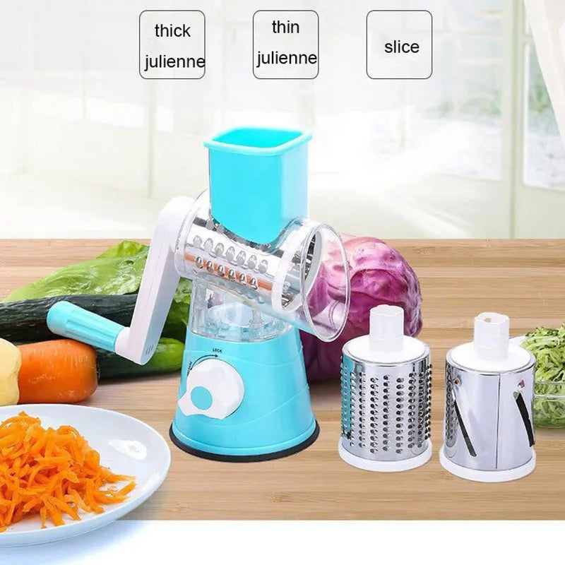 Manual Vegetable Cutter & Shredder Food Processor