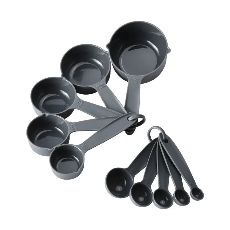 10Pcs/Set Plastic Food-Safe Measuring Spoons