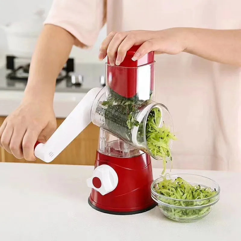 Manual Vegetable Cutter & Shredder Food Processor