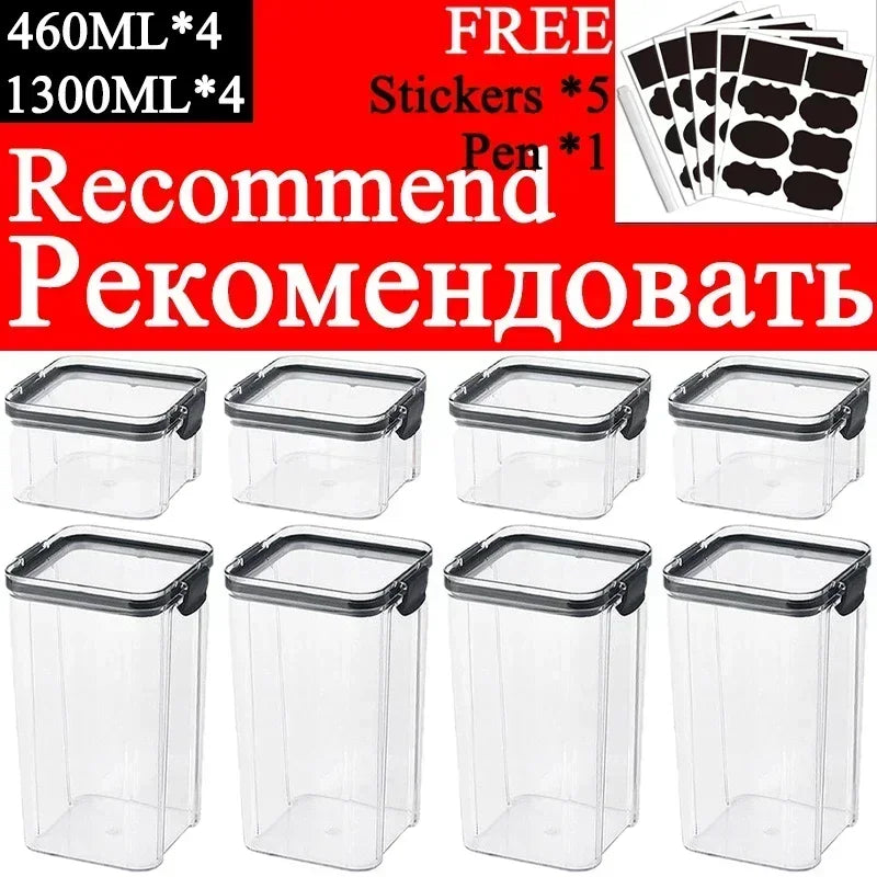 460-1800ml Plastic Food Storage Containers Sold Individually & in Sets High Quality Seals