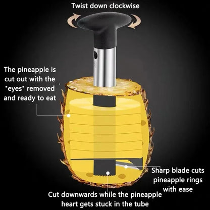 Pineapple Corer/Slicer Stainless Steel Easy To Use Pineapple Tool