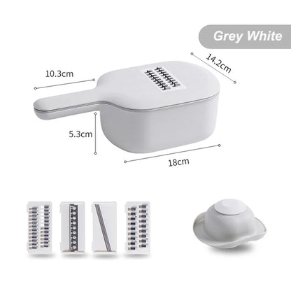 Multi-Functional Ratchet Style Food Processor Shredder, Slicer, Grating
