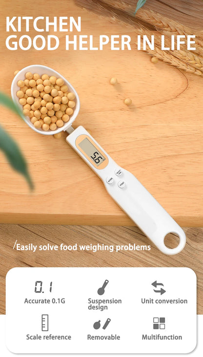 Electronic Spoon Scale Digital Measuring Spoon 0.1-500g