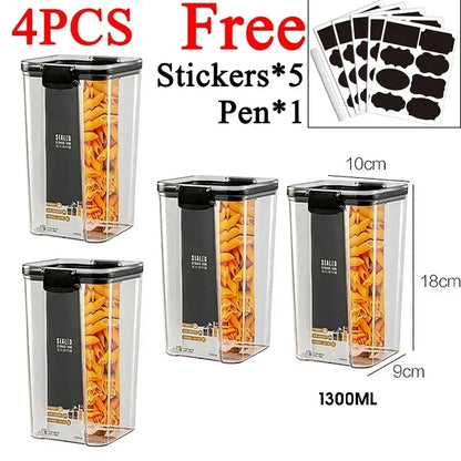460-1800ml Plastic Food Storage Containers Sold Individually & in Sets High Quality Seals