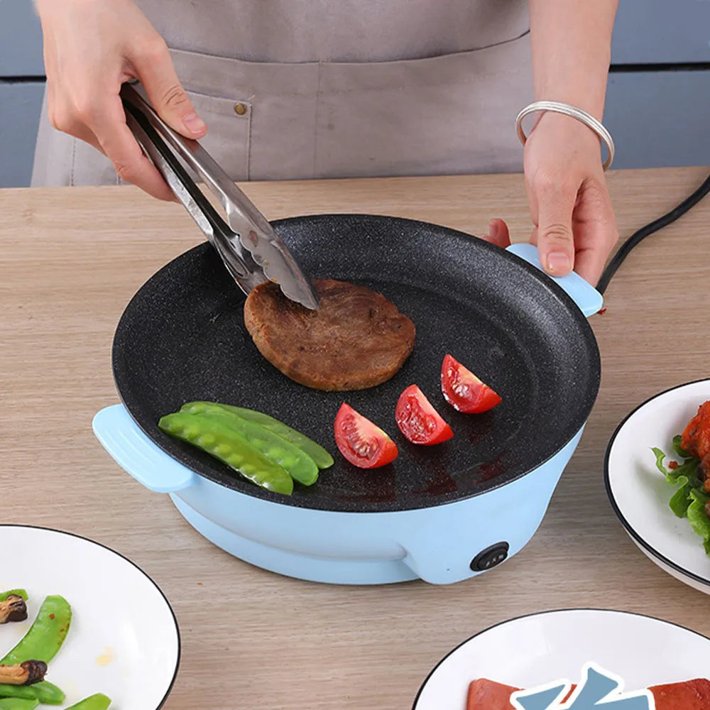 220V Multifunction Electric Non-Stick Frying Pan 600W