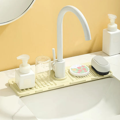 Silicone Faucet Countertop Protector for Kitchen and Bathroom Sink