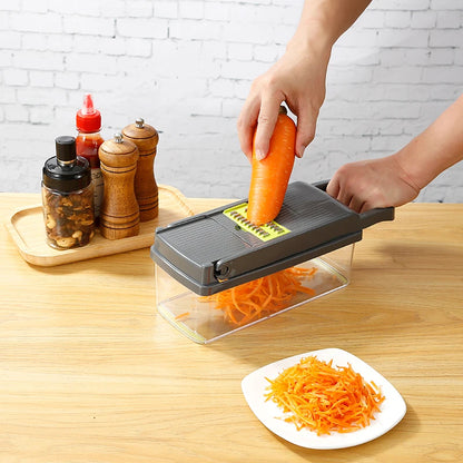 Multi-Use Slicer, Cutter And Shredder, Ratchet Grater Fruit & Vegetable Processor