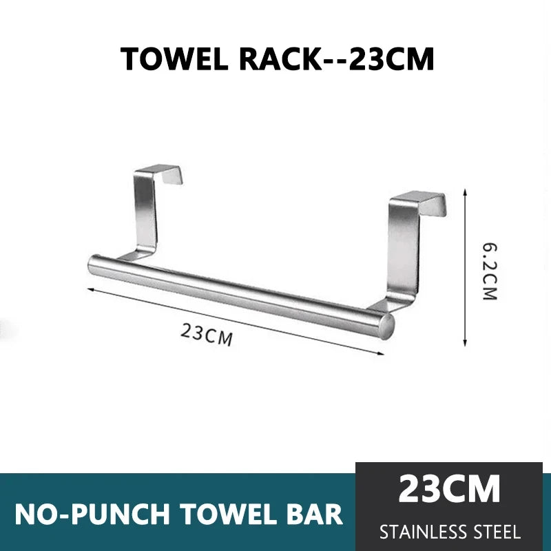 Kitchen Towel Holder Over The Door Towel Rail Hanging Rack