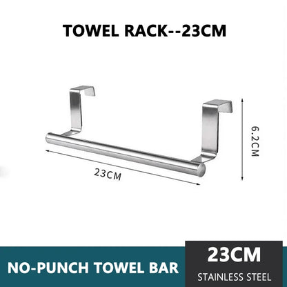 Kitchen Towel Holder Over The Door Towel Rail Hanging Rack