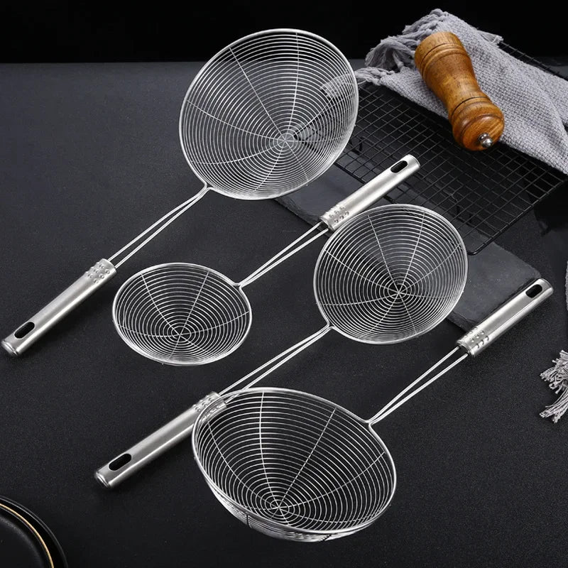 Long Handle Stainless Steel Skimmer Various Sizes