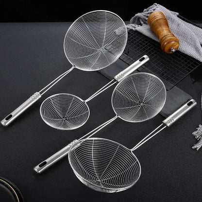 Long Handle Stainless Steel Skimmer Various Sizes