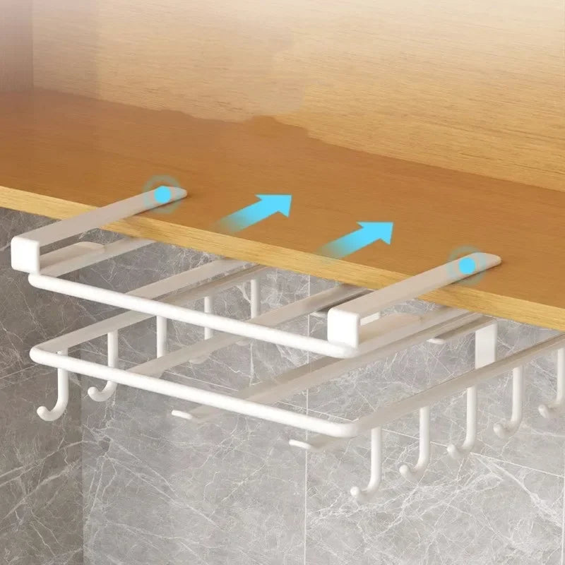Under Cupboard Paper Towel, Utensil & Rags Hanger
