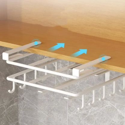 Under Cupboard Paper Towel, Utensil & Rags Hanger