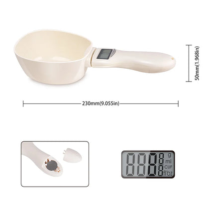 Digital Weigh Food Scoop 1g-800g Kitchen Or Pet Food Digital Screen Measuring Scoop