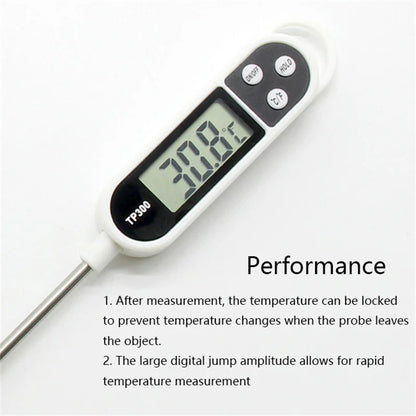 Digital Kitchen Thermometer Probe Stainless Steel Food Temperature Reader