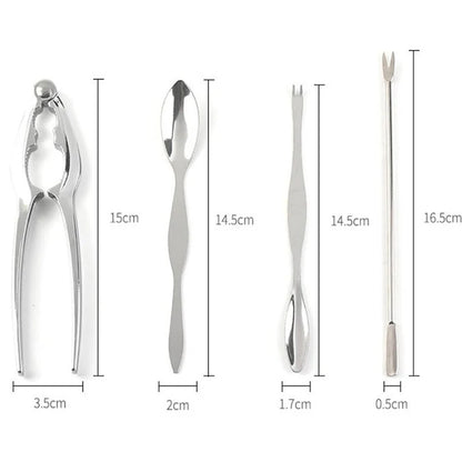 4Pcs/Set Stainless Steel Crab/Seafood Tools