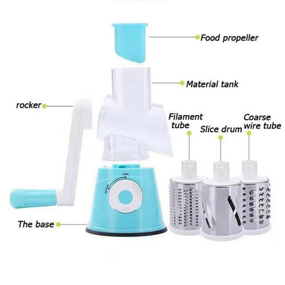 Manual Vegetable Cutter & Shredder Food Processor