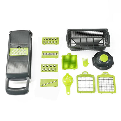 Multi-Use Slicer, Cutter And Shredder, Ratchet Grater Fruit & Vegetable Processor